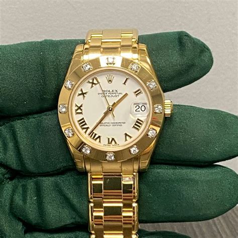 rolex 81318|Rolex Pearlmaster 34 81318 Gelbgold 750 2010 Diamanten.